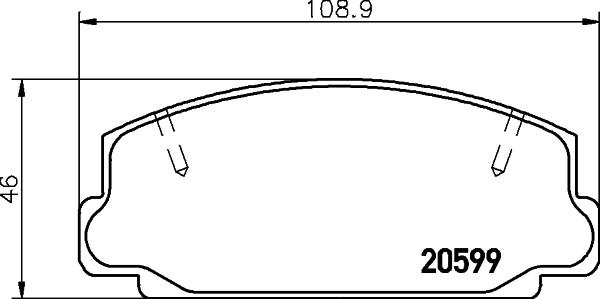 Mintex MDB1149 - Əyləc altlığı dəsti, əyləc diski furqanavto.az