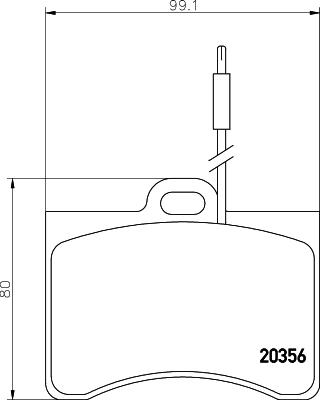 Mintex MDB1101 - Əyləc altlığı dəsti, əyləc diski furqanavto.az