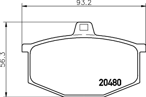 Mintex MDB1118 - Əyləc altlığı dəsti, əyləc diski furqanavto.az