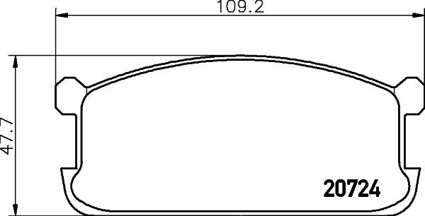 Mintex MDB1186 - Əyləc altlığı dəsti, əyləc diski furqanavto.az