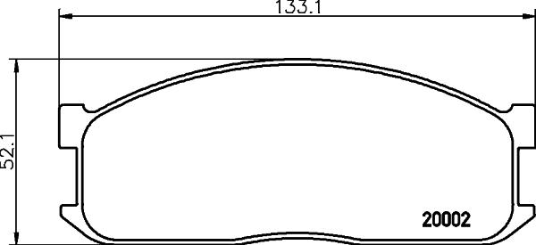 Mintex MDB1346 - Əyləc altlığı dəsti, əyləc diski furqanavto.az