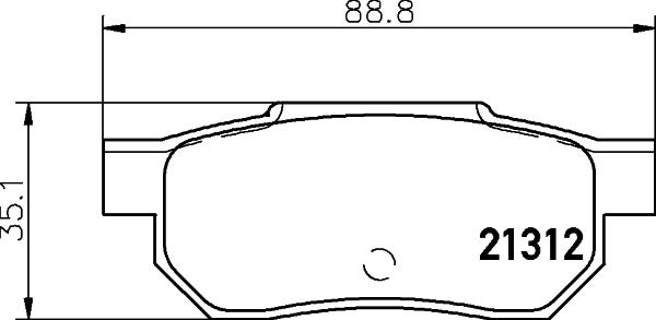 Mintex MDB1360 - Əyləc altlığı dəsti, əyləc diski furqanavto.az