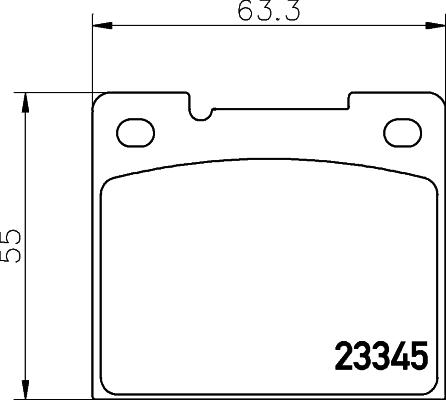 Mintex MDB1723 - Əyləc altlığı dəsti, əyləc diski furqanavto.az