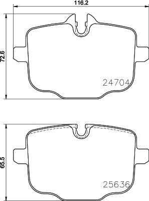 BMW 34 20 7 884 979 - Əyləc altlığı dəsti, əyləc diski furqanavto.az