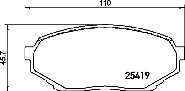 Mintex MDB3228 - Əyləc altlığı dəsti, əyləc diski furqanavto.az