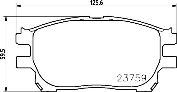 Mintex MDB2558 - Əyləc altlığı dəsti, əyləc diski furqanavto.az