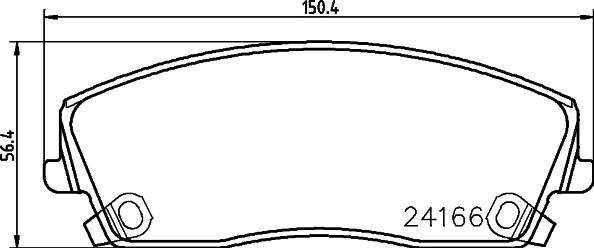 Mintex MDB2697 - Əyləc altlığı dəsti, əyləc diski furqanavto.az