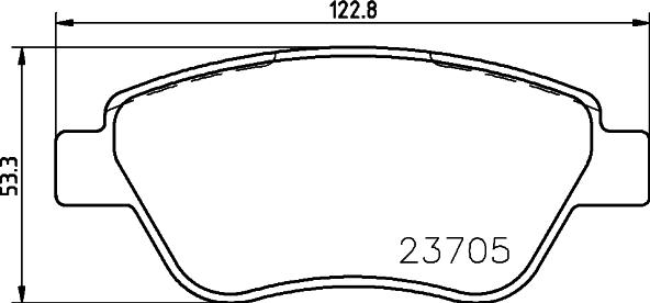 Mintex MDB2644 - Əyləc altlığı dəsti, əyləc diski furqanavto.az