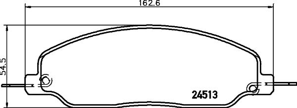 Mintex MDB2873 - Əyləc altlığı dəsti, əyləc diski furqanavto.az