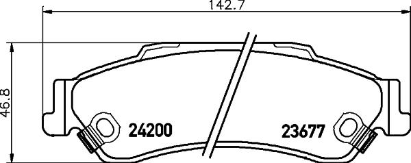 Mintex MDB2299 - Əyləc altlığı dəsti, əyləc diski furqanavto.az