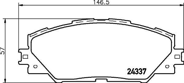 Mintex MDB2786 - Əyləc altlığı dəsti, əyləc diski furqanavto.az