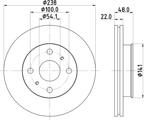 Mintex MDC908 - Əyləc Diski furqanavto.az