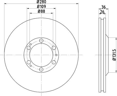 Mintex MDC988 - Əyləc Diski furqanavto.az