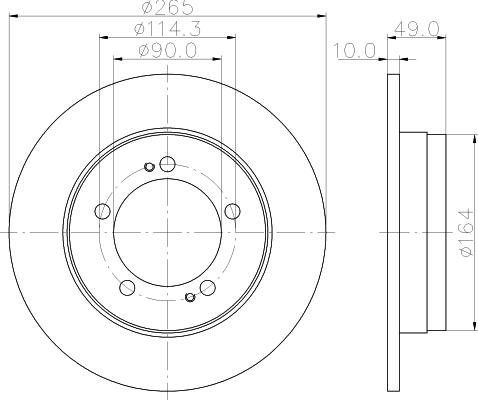 Mintex MDC932 - Əyləc Diski furqanavto.az