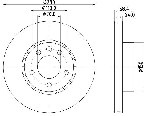 Mintex MDC970 - Əyləc Diski furqanavto.az