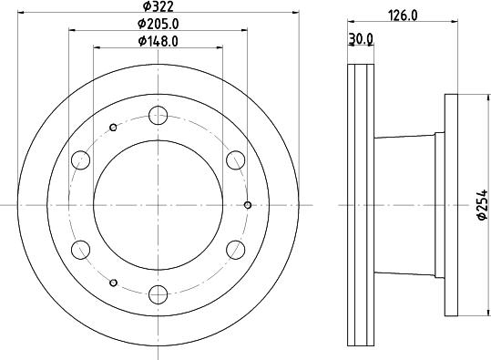 ATE 24.0130-0105.1 - Əyləc Diski furqanavto.az