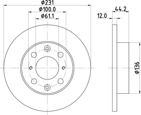 Mintex MDC415 - Əyləc Diski furqanavto.az