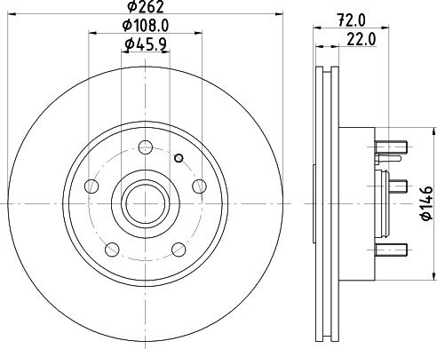 Mintex MDC545 - Əyləc Diski furqanavto.az