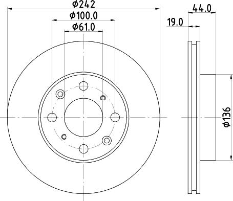 Mintex MDC645 - Əyləc Diski furqanavto.az