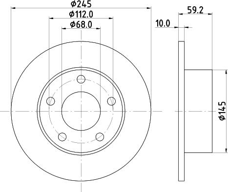 Mintex MDC654 - Əyləc Diski furqanavto.az