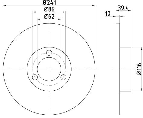 Mintex MDC144 - Əyləc Diski furqanavto.az