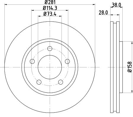 Mintex MDC1555 - Əyləc Diski furqanavto.az