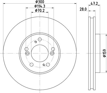 Mintex MDC1516 - Əyləc Diski furqanavto.az