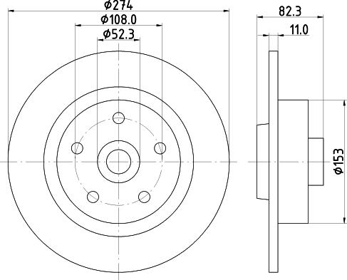 Mintex MDC1534 - Əyləc Diski www.furqanavto.az