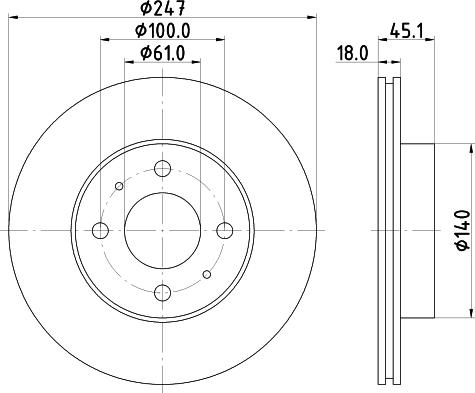 Mintex MDC1042 - Əyləc Diski furqanavto.az