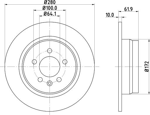 Mintex MDC1085 - Əyləc Diski furqanavto.az