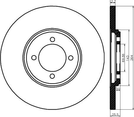 Delphi BG84C - Əyləc Diski furqanavto.az