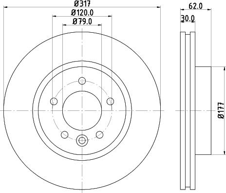 Mintex MDC1727C - Əyləc Diski furqanavto.az