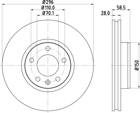 Mintex MDC865 - Əyləc Diski furqanavto.az