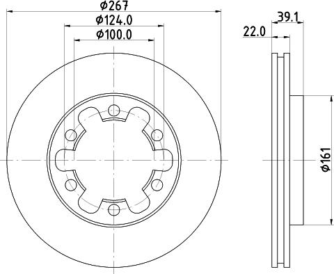 Mintex MDC817 - Əyləc Diski furqanavto.az