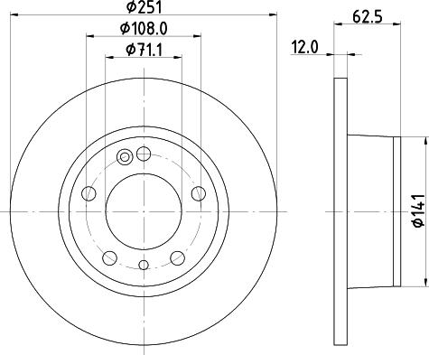 Mintex MDC835 - Əyləc Diski furqanavto.az