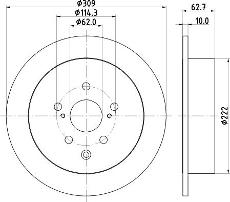 Mintex MDC83058C - Əyləc Diski furqanavto.az