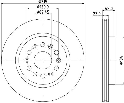 Mintex MDC83068C - Əyləc Diski furqanavto.az