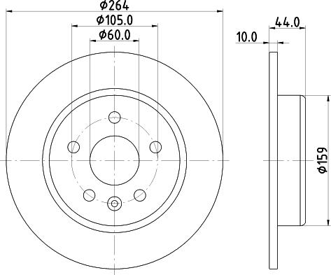 Mintex MDC82689C - Əyləc Diski furqanavto.az