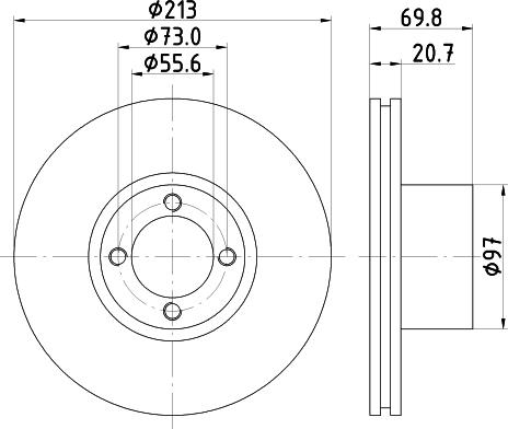 Mintex MDC396 - Əyləc Diski furqanavto.az