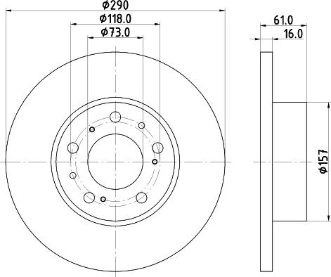 Mintex MDC360 - Əyləc Diski furqanavto.az