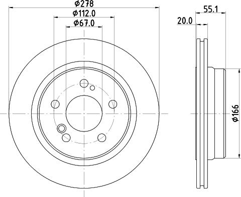 Mintex MDC3034C - Əyləc Diski furqanavto.az