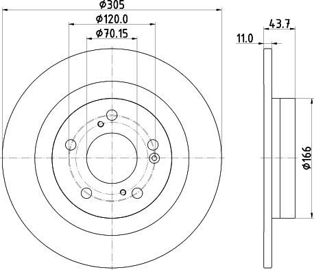 Mintex MDC2905C - Əyləc Diski furqanavto.az