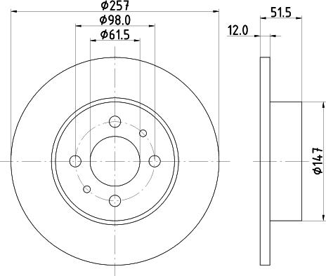 Mintex MDC249 - Əyləc Diski furqanavto.az