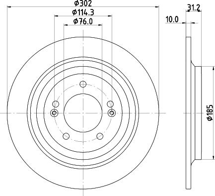 Mintex MDC2818C - Əyləc Diski furqanavto.az