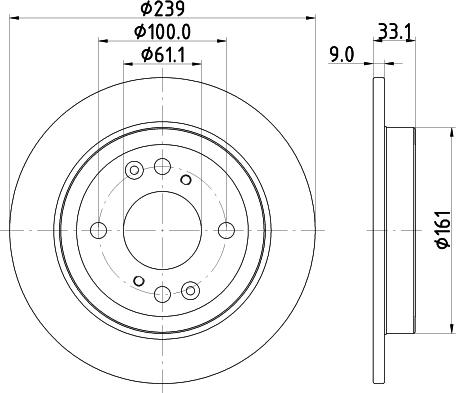 Mintex MDC2870C - Əyləc Diski furqanavto.az