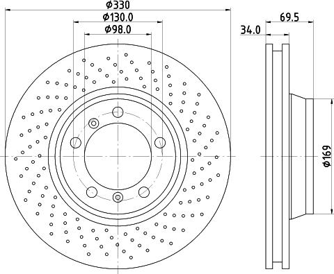 Mintex MDC2354R - Əyləc Diski www.furqanavto.az