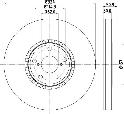 Mintex MDC2353L - Əyləc Diski furqanavto.az