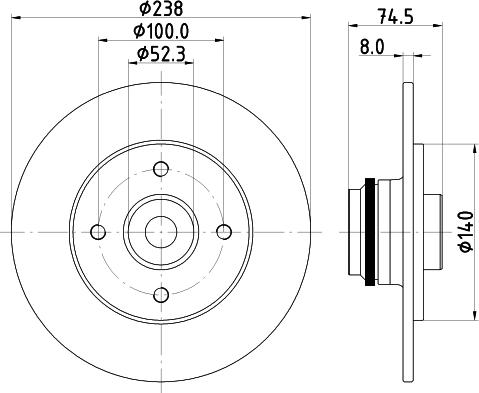 Mintex MDC2381 - Əyləc Diski furqanavto.az