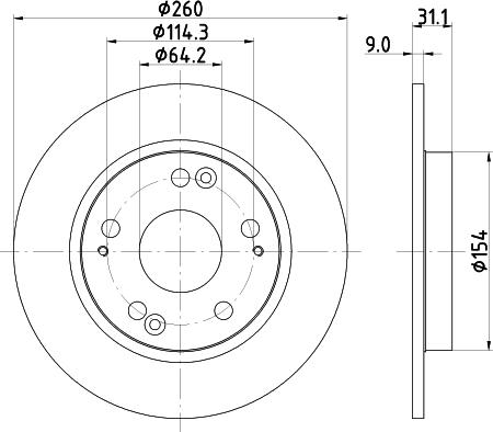 Mintex MDC82332C - Əyləc Diski furqanavto.az