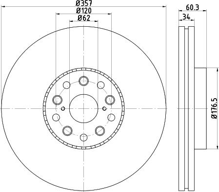 Mintex MDC2269L - Əyləc Diski furqanavto.az